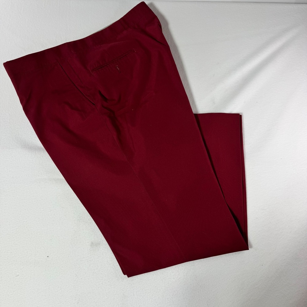 Sansabelt Sport Mens 38x28 Burgundy Red Vintage Slacks Jaymar-Ruby Flat Front